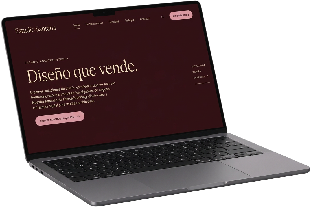 Diseño y desarrollo web de Estudio Santana